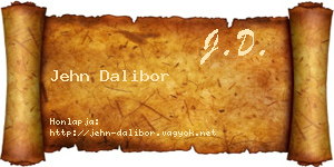 Jehn Dalibor névjegykártya